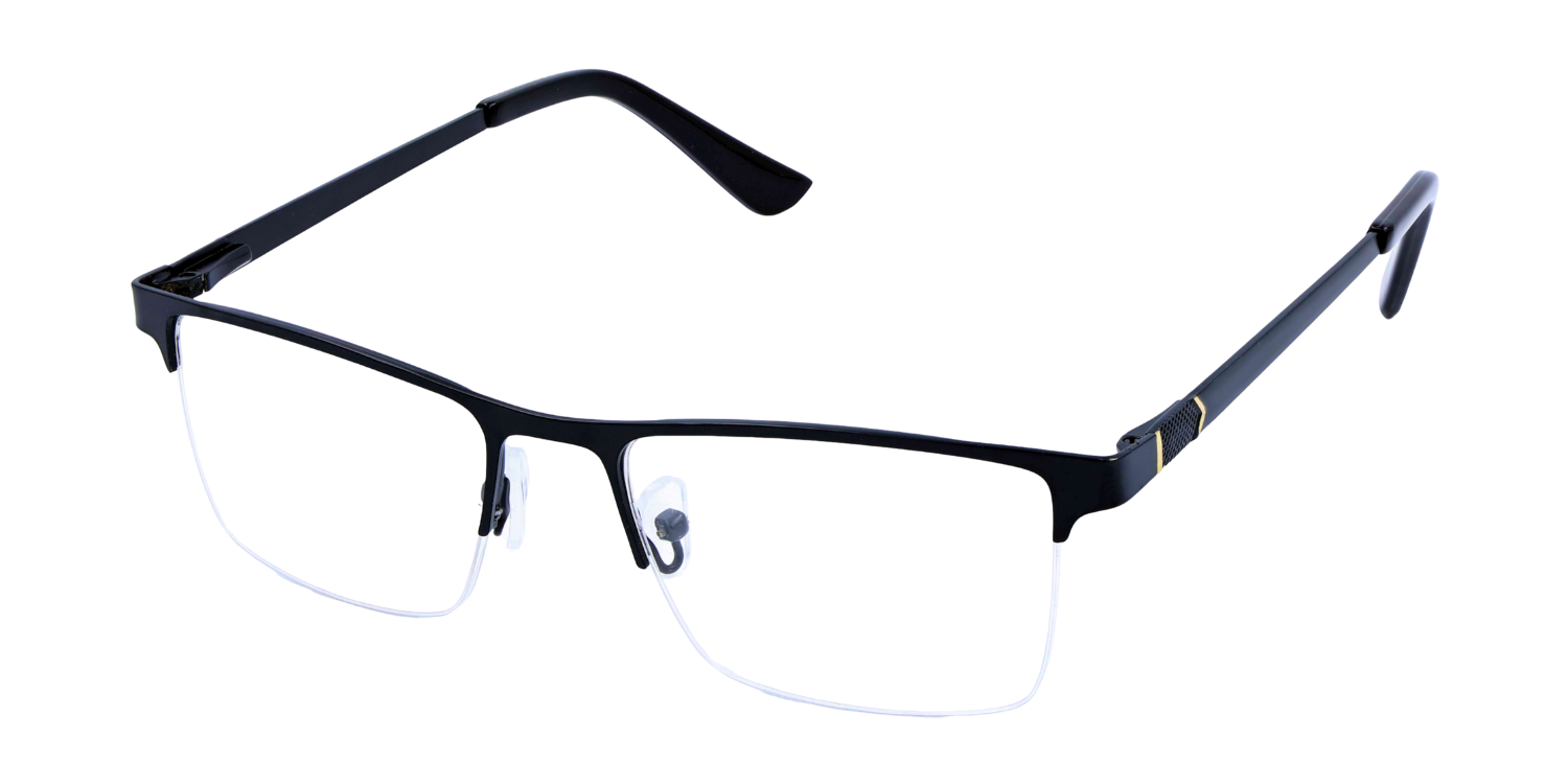 Half Rim Rectangle Classic Eyeglasses 1017