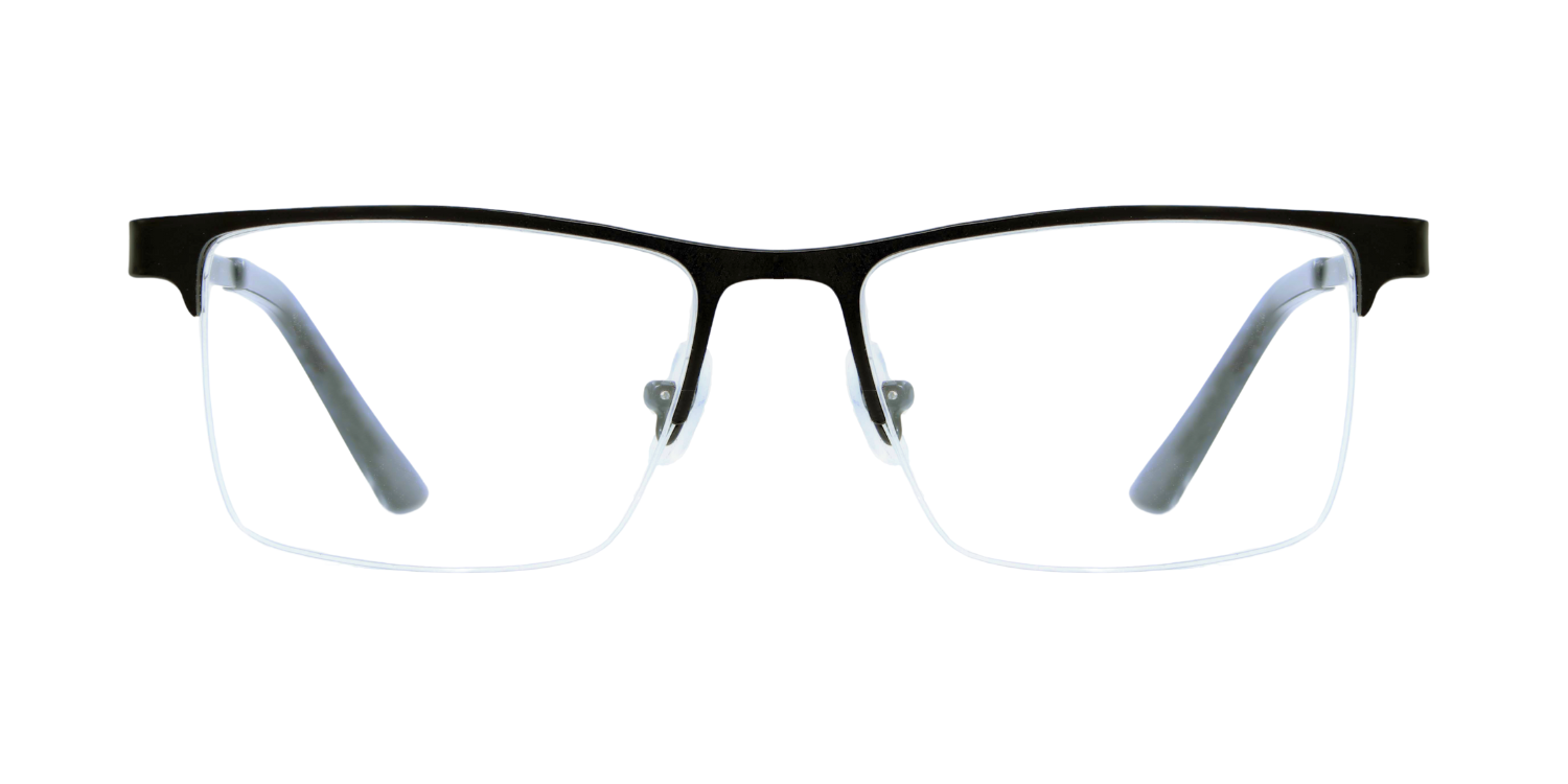 Half Rim Rectangle Classic Eyeglasses 1017