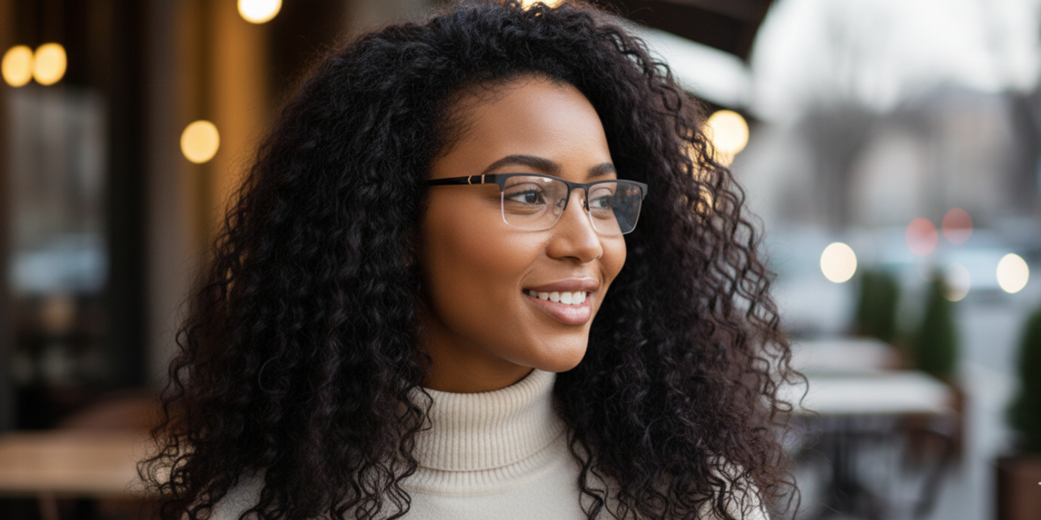 Half Rim Rectangle Classic Eyeglasses 1017