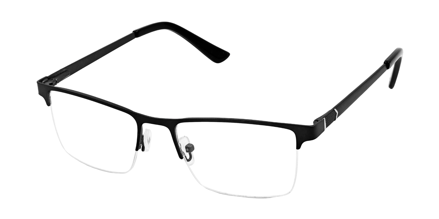 Half Rim Rectangle Classic Eyeglasses 1017