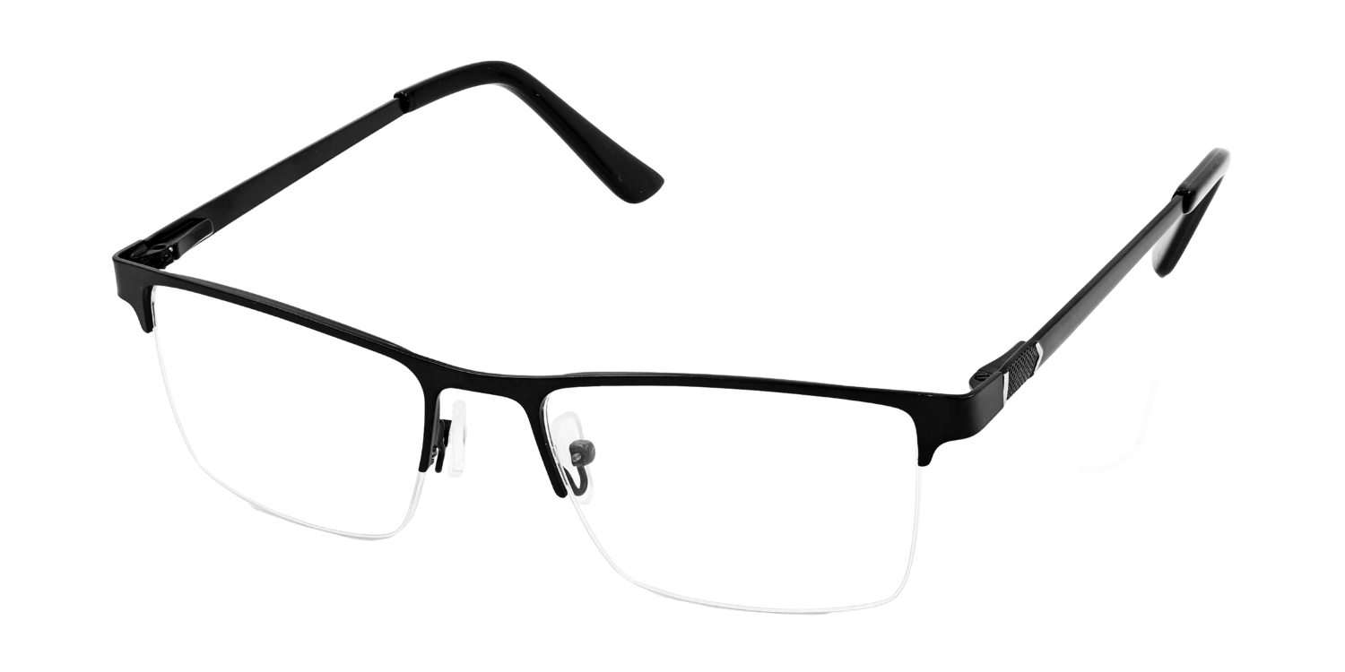 Half Rim Rectangle Classic Eyeglasses 1017