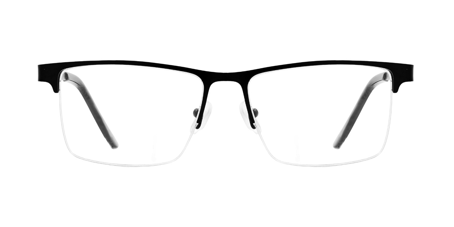 Half Rim Rectangle Classic Eyeglasses 1017