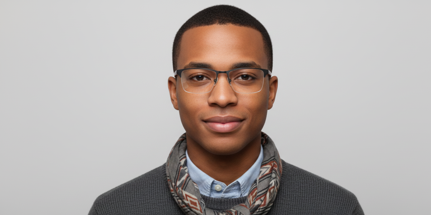 Half Rim Rectangle Classic Eyeglasses 1017