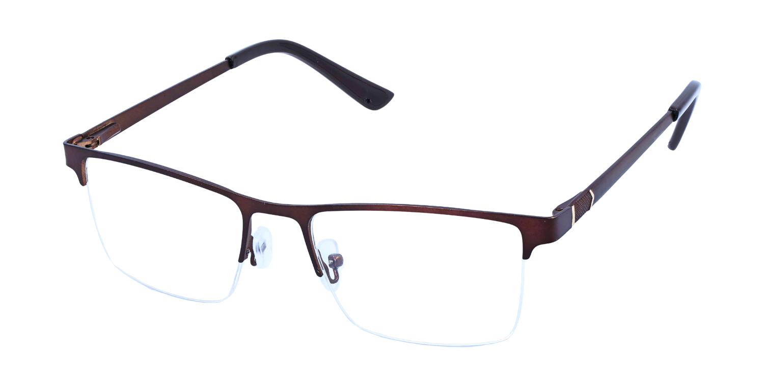 Half Rim Rectangle Classic Eyeglasses 1017