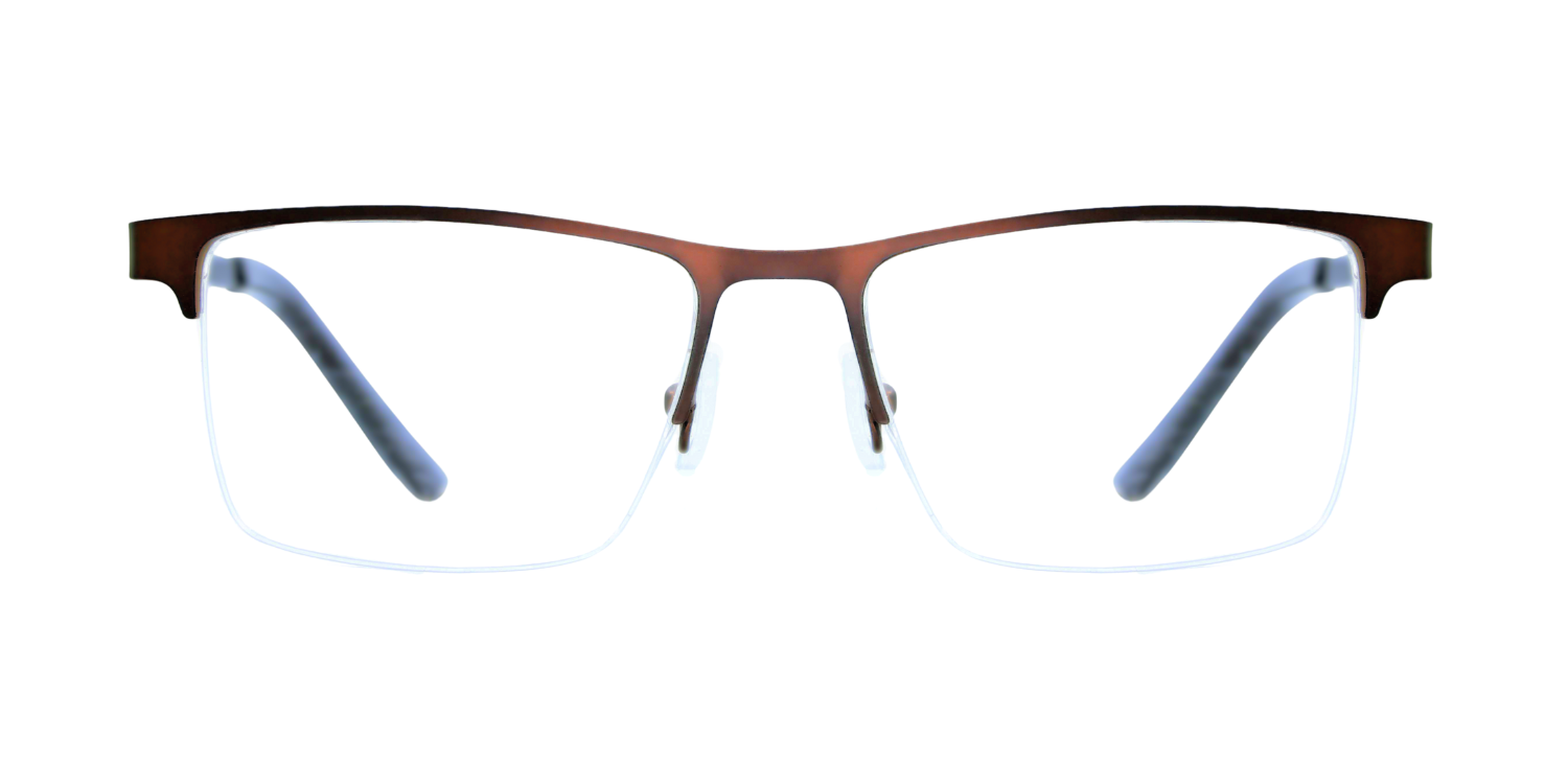 Half Rim Rectangle Classic Eyeglasses 1017