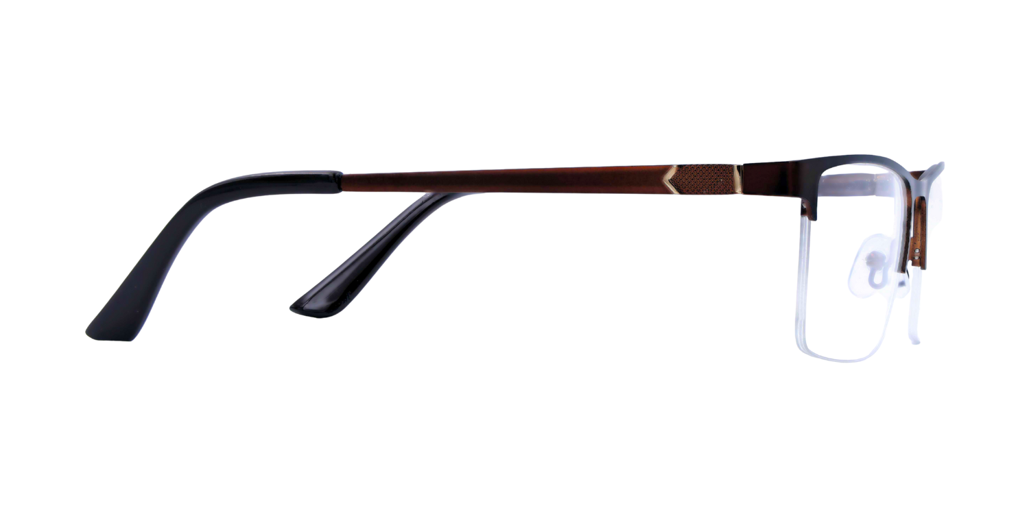 Half Rim Rectangle Classic Eyeglasses 1017