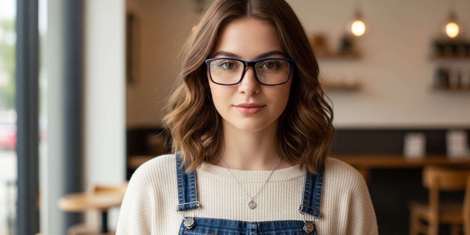 Full Rim Rectangle Classic Eyeglasses 1226