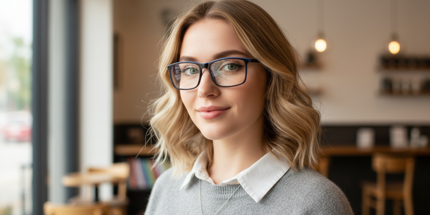 Full Rim Rectangle Classic Eyeglasses 1226