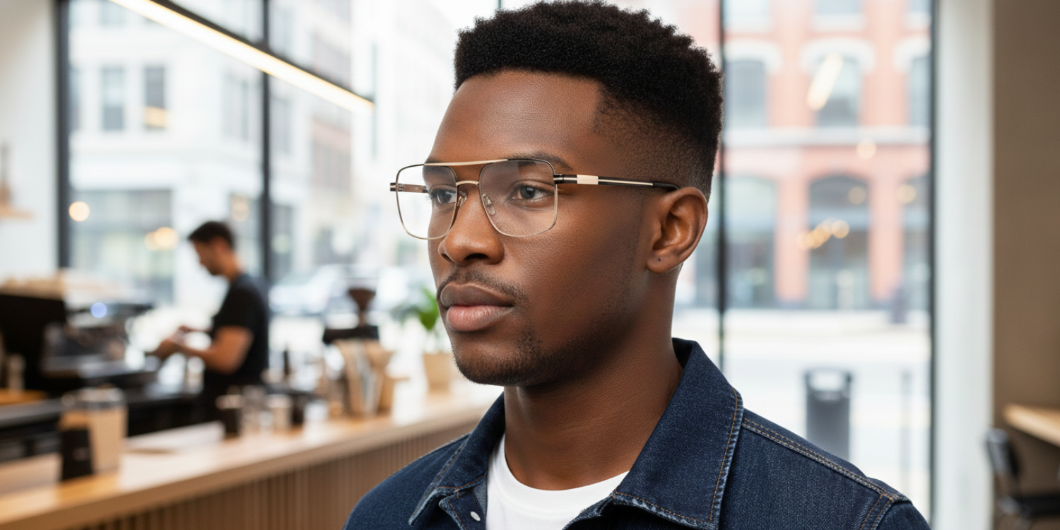 Full Rim Double Bridge Square Classic Eyeglasses 3349