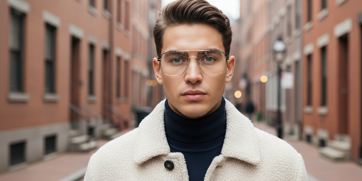 Full Rim Double Bridge Square Classic Eyeglasses 3349