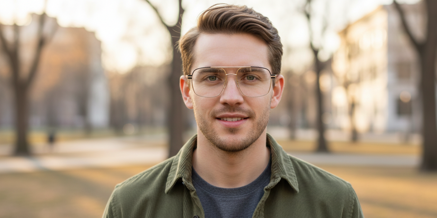 Full Rim Double Bridge Square Classic Eyeglasses 3349