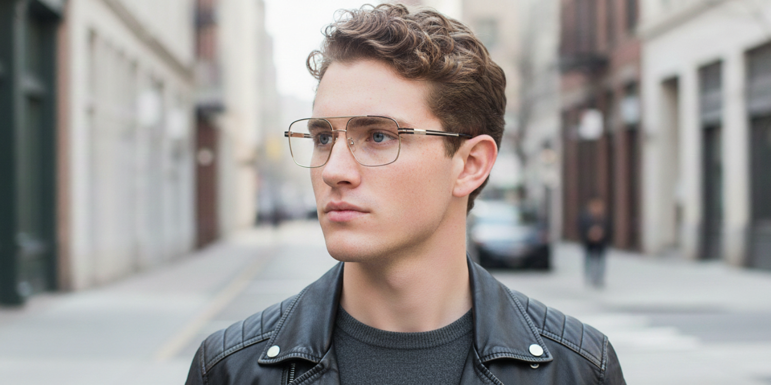 Full Rim Double Bridge Square Classic Eyeglasses 3349