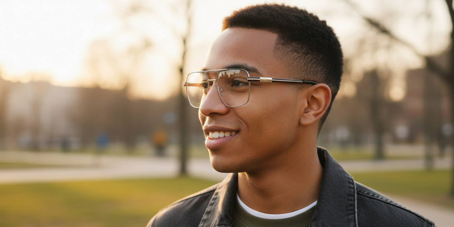 Full Rim Double Bridge Square Classic Eyeglasses 3349