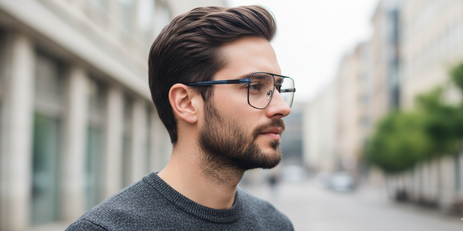 Full Rim Double Bridge Square Classic Eyeglasses 3349