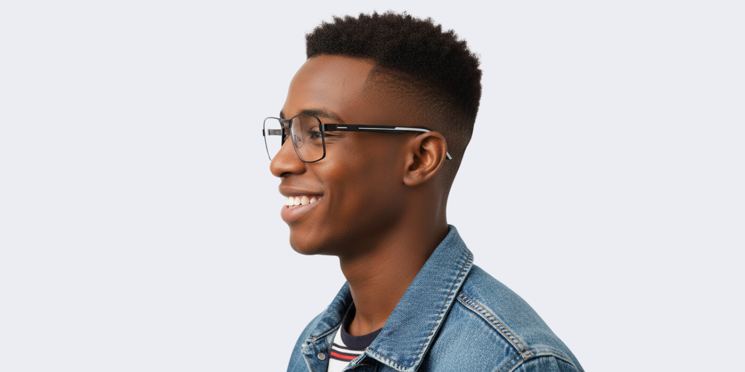 Full Rim Double Bridge Rectangle Eyeglasses 3705