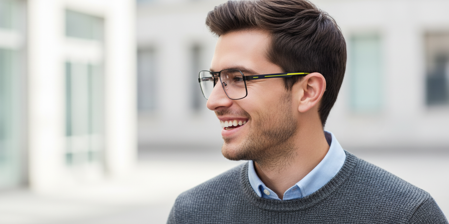 Full Rim Double Bridge Rectangle Eyeglasses 3705