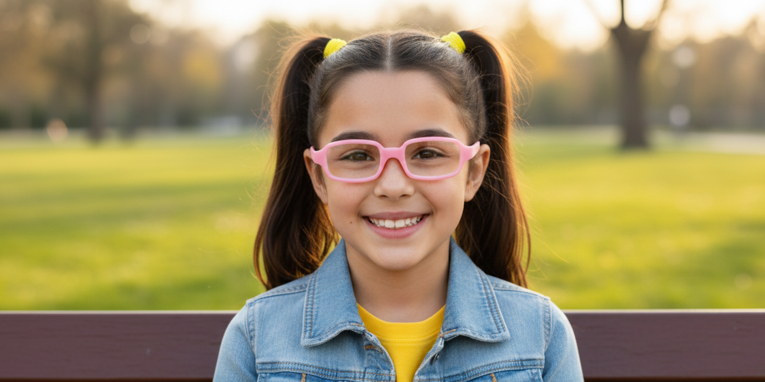 Full Rim Rectangle Magneto Classic Kids Eyeglasses 6030