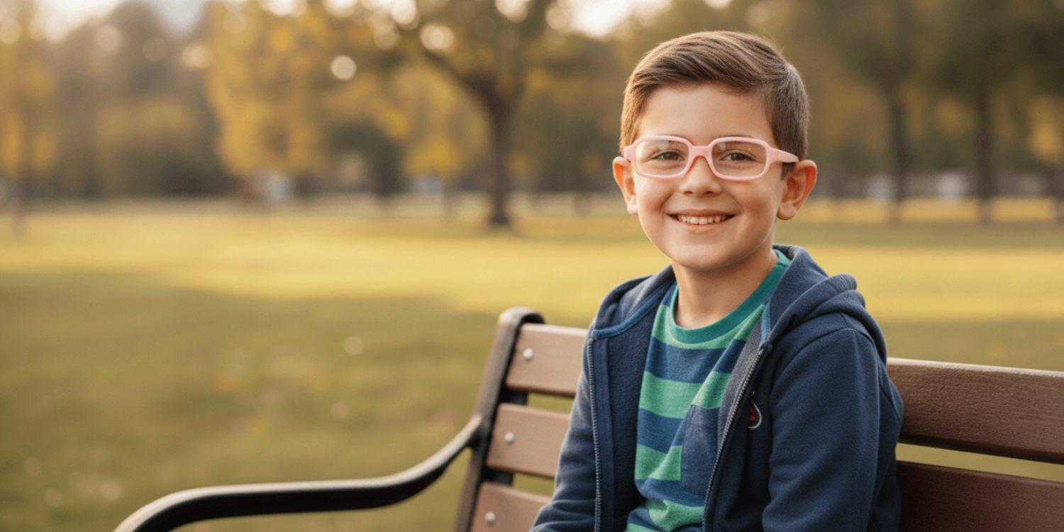 Full Rim Rectangle Magneto Classic Kids Eyeglasses 6030