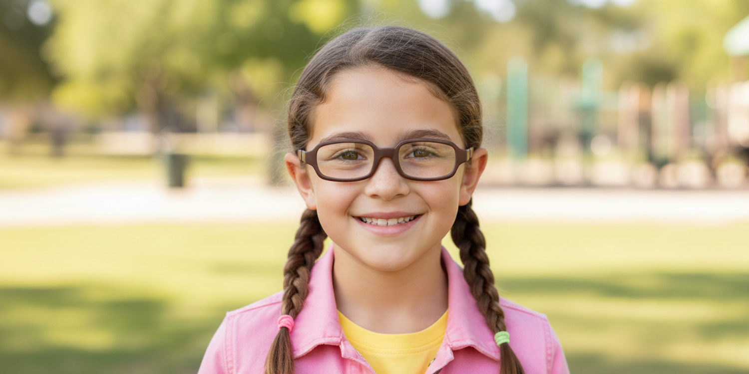 Full Rim Rectangle Magneto Classic Kids Eyeglasses 6030