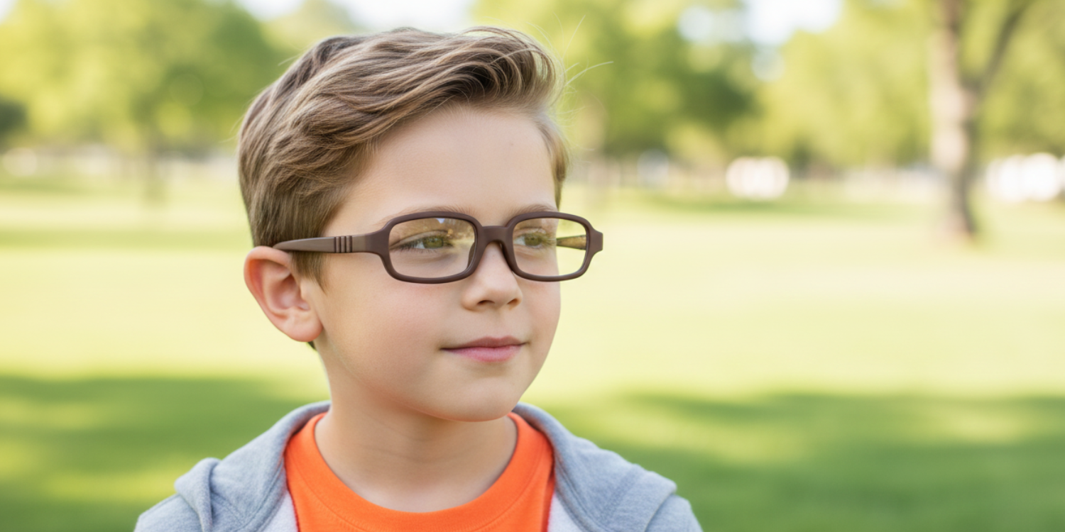 Full Rim Rectangle Magneto Classic Kids Eyeglasses 6030