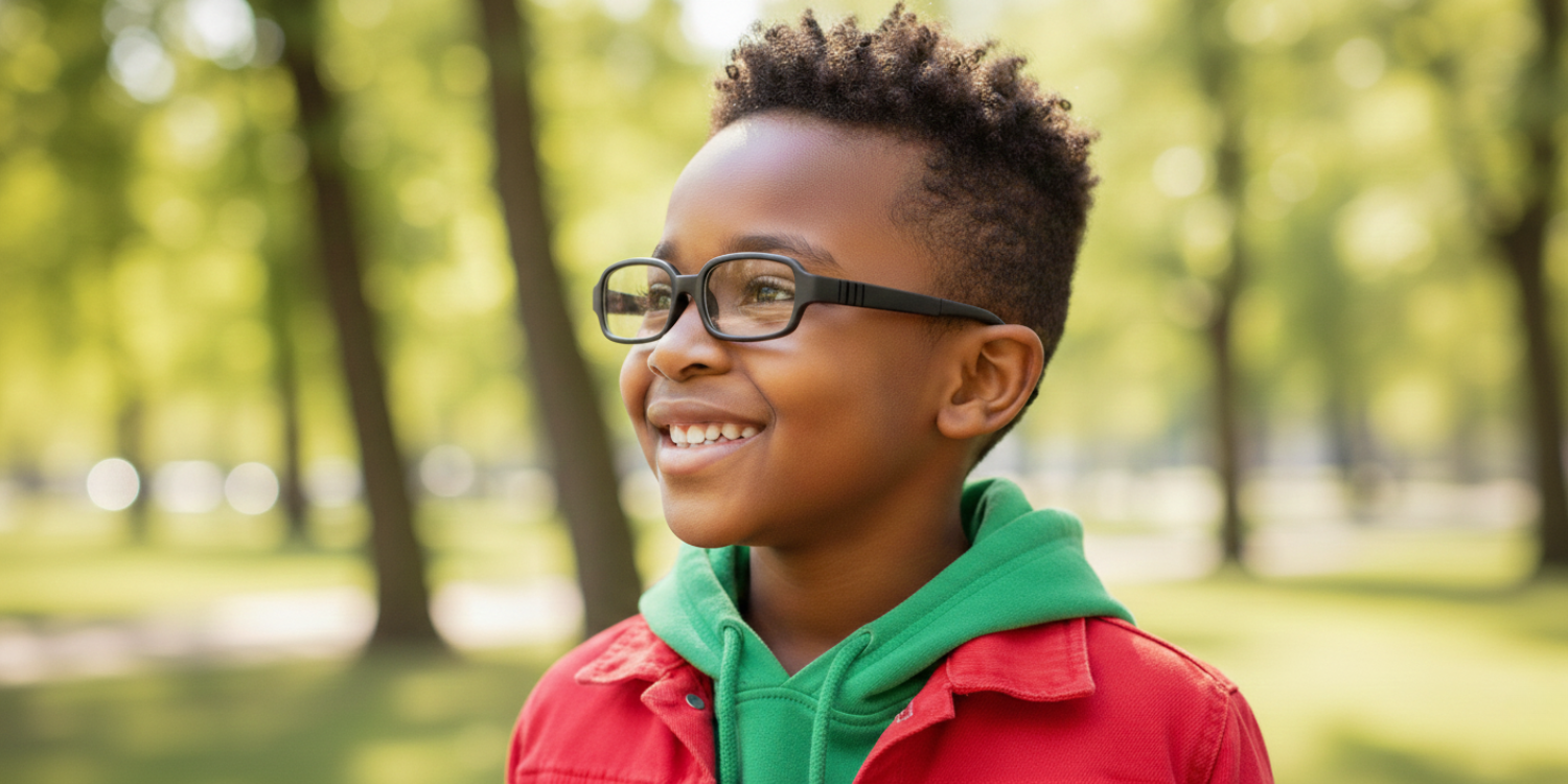 Full Rim Rectangle Magneto Classic Kids Eyeglasses 6030