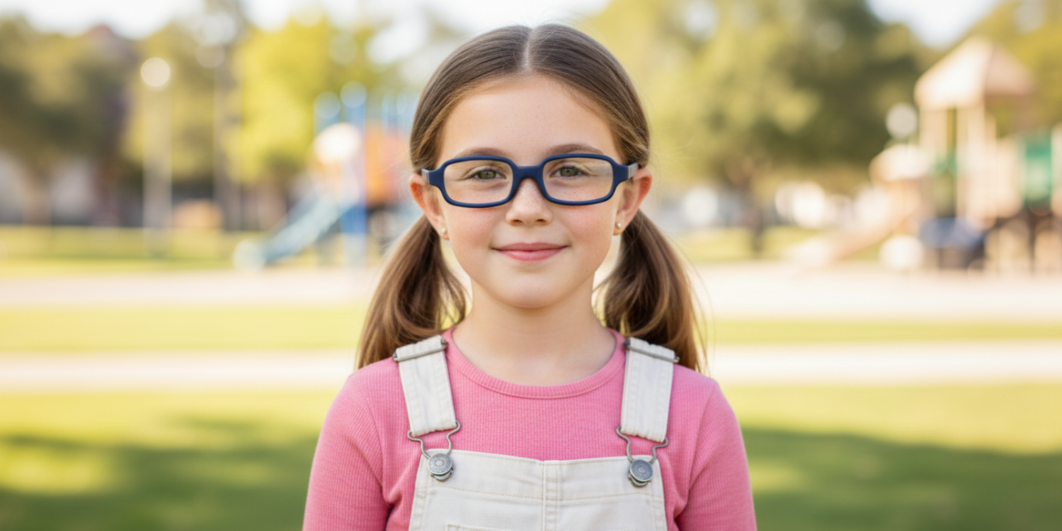 Full Rim Rectangle Magneto Classic Kids Eyeglasses 6030