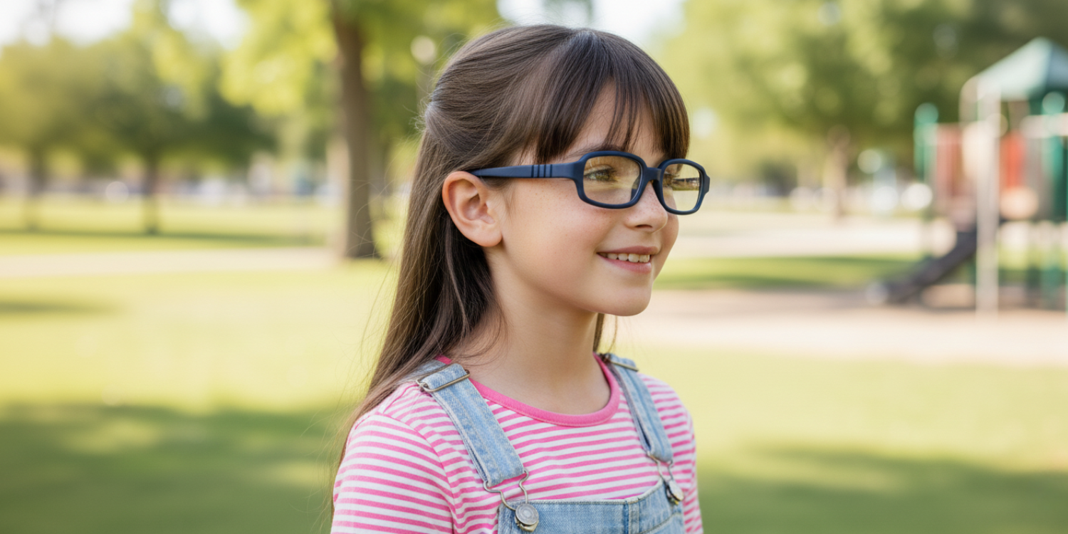 Full Rim Rectangle Magneto Classic Kids Eyeglasses 6030