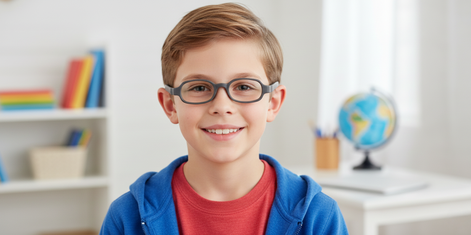 Full Rim Oval Magneto Classic Kids Eyeglasses 6035