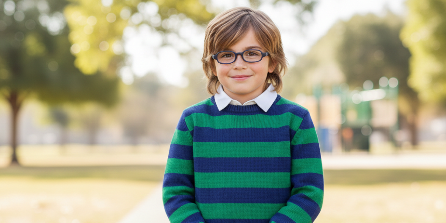 Full Rim Oval Magneto Classic Kids Eyeglasses 6035