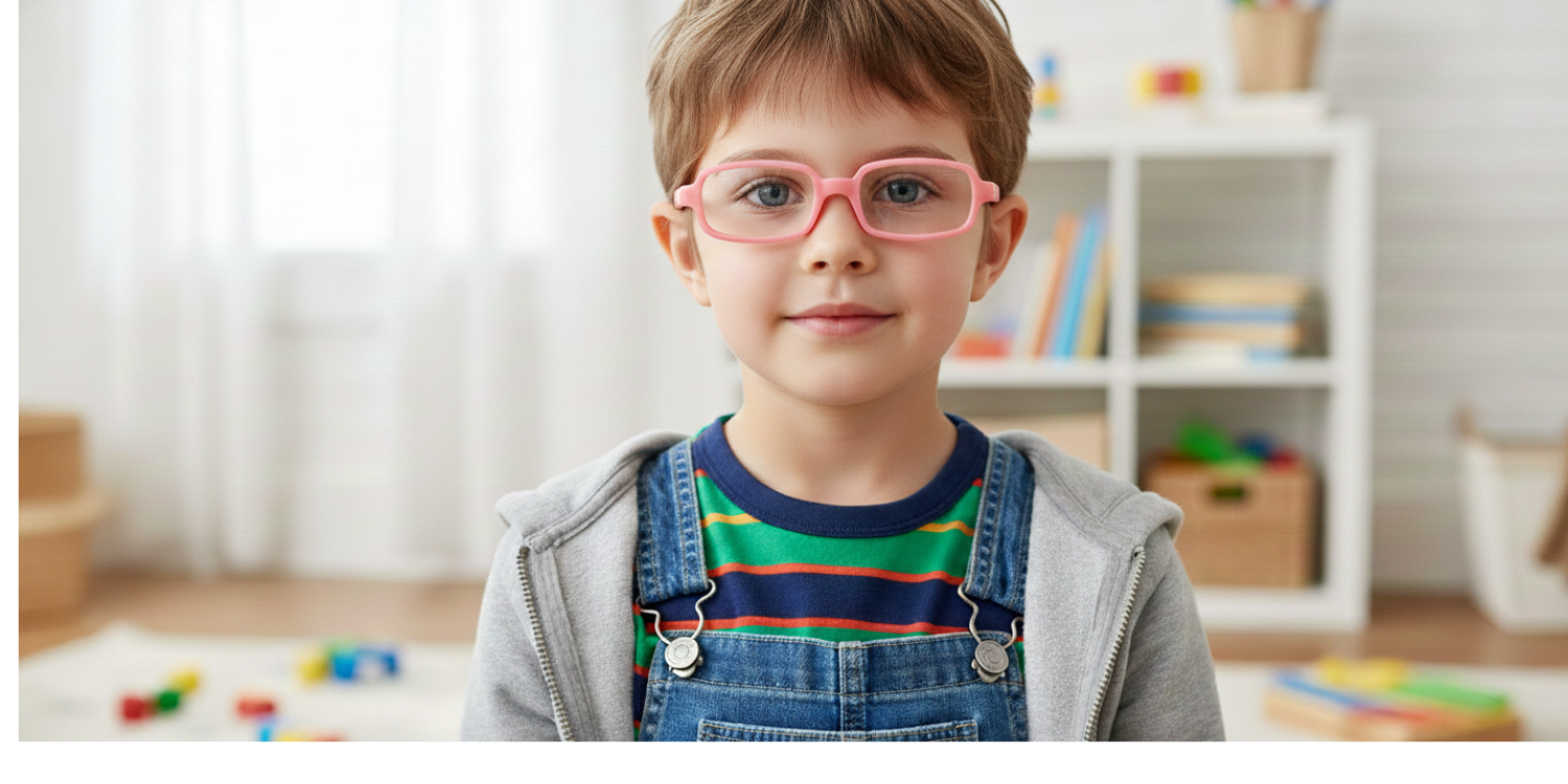 Full Rim Rectangle Magneto Classic Kids Eyeglasses 6036