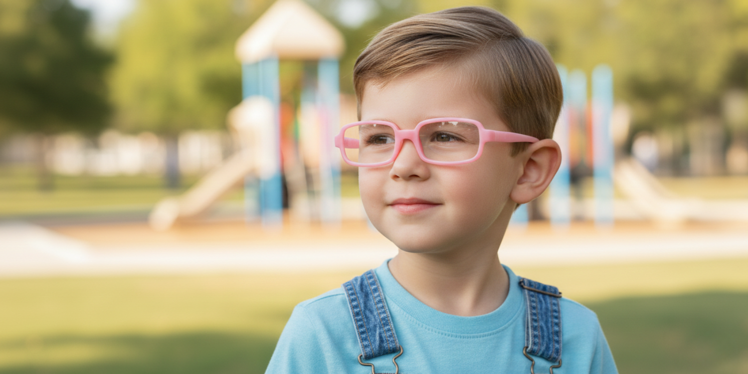 Full Rim Rectangle Magneto Classic Kids Eyeglasses 6036