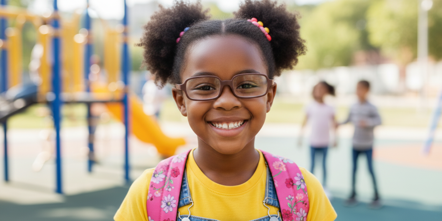Full Rim Rectangle Magneto Classic Kids Eyeglasses 6036