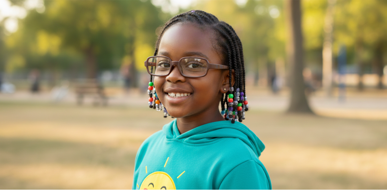 Full Rim Rectangle Magneto Classic Kids Eyeglasses 6036