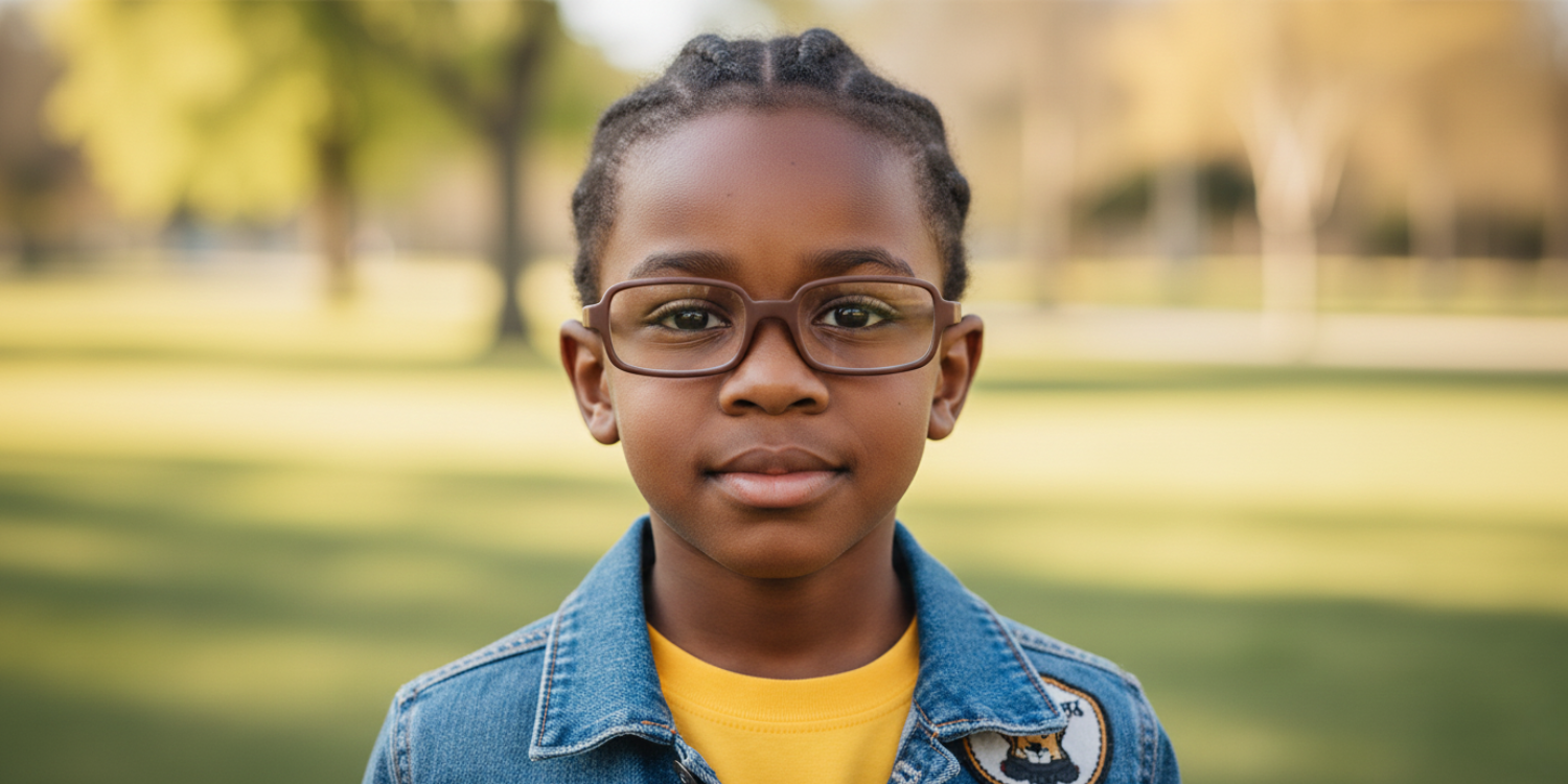 Full Rim Rectangle Magneto Classic Kids Eyeglasses 6036