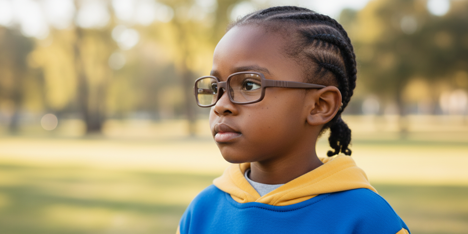 Full Rim Rectangle Magneto Classic Kids Eyeglasses 6036