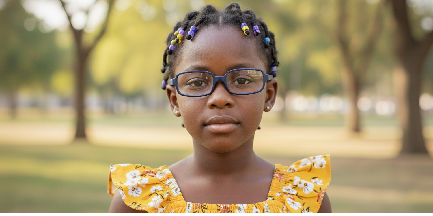 Full Rim Rectangle Magneto Classic Kids Eyeglasses 6036