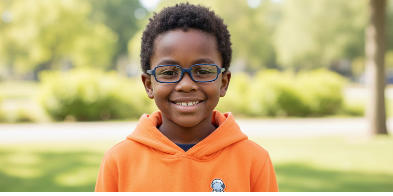 Full Rim Rectangle Magneto Classic Kids Eyeglasses 6036