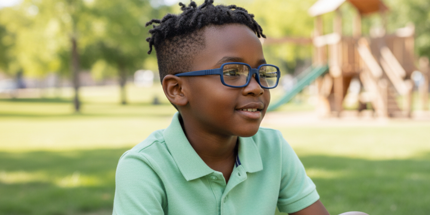 Full Rim Rectangle Magneto Classic Kids Eyeglasses 6036