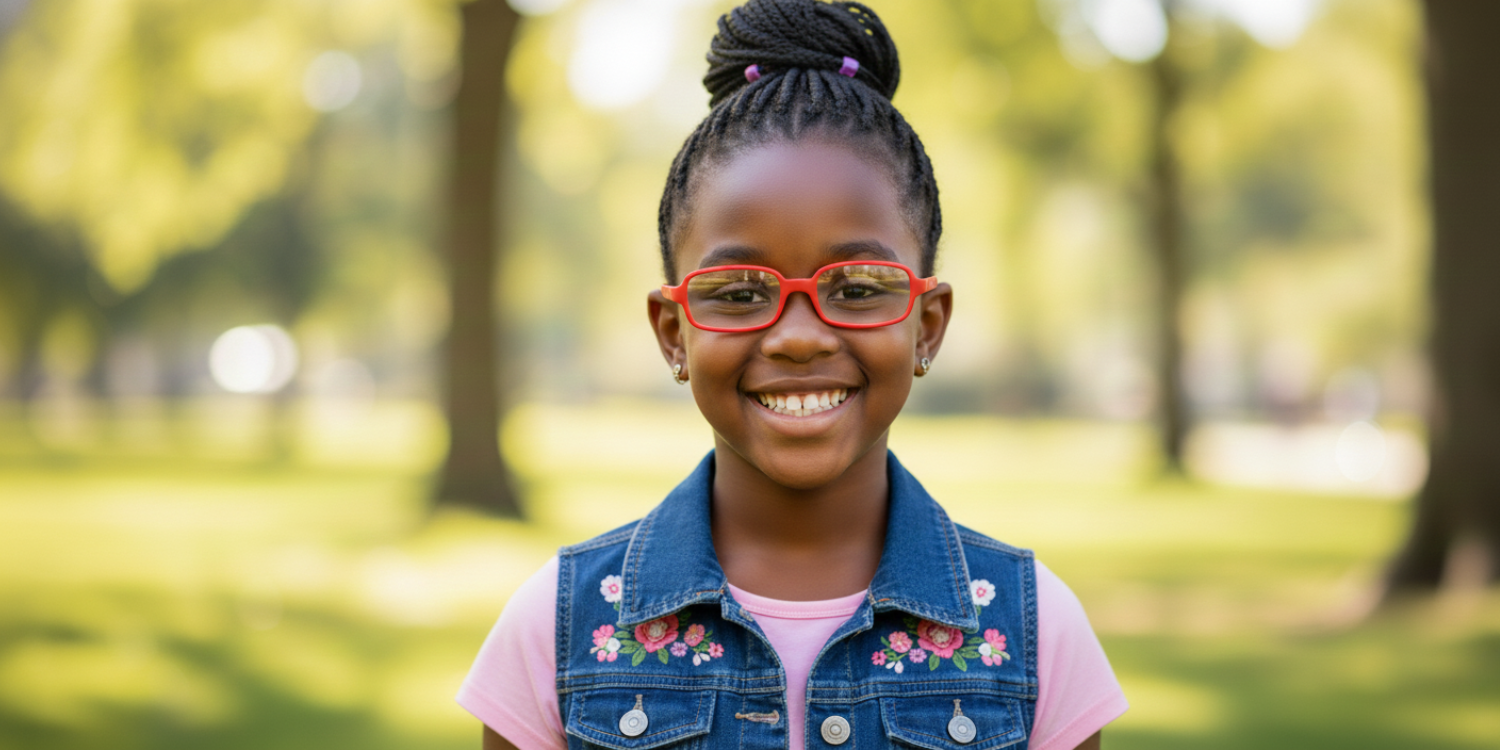 Full Rim Rectangle Magneto Classic Kids Eyeglasses 6036