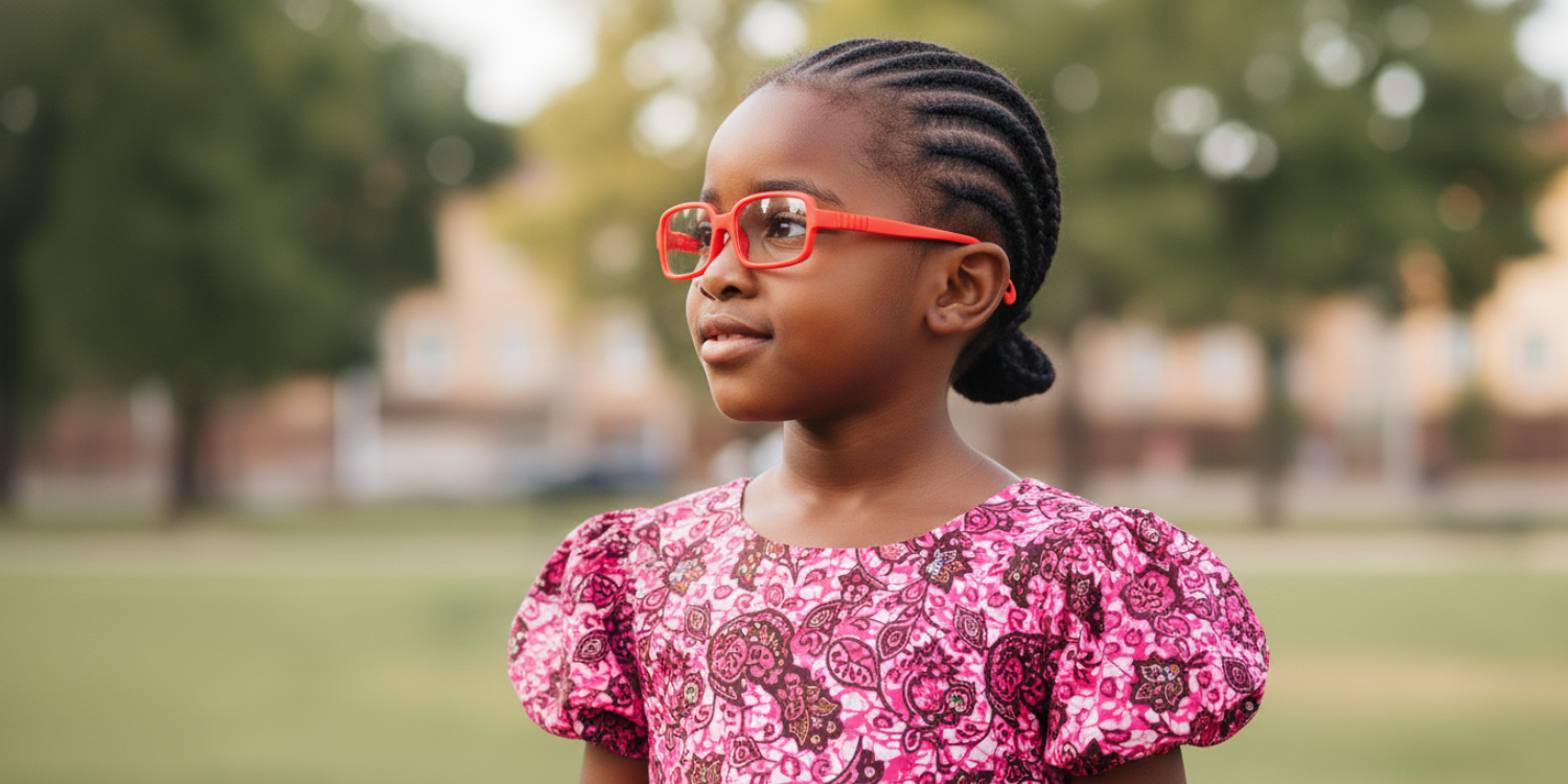 Full Rim Rectangle Magneto Classic Kids Eyeglasses 6036