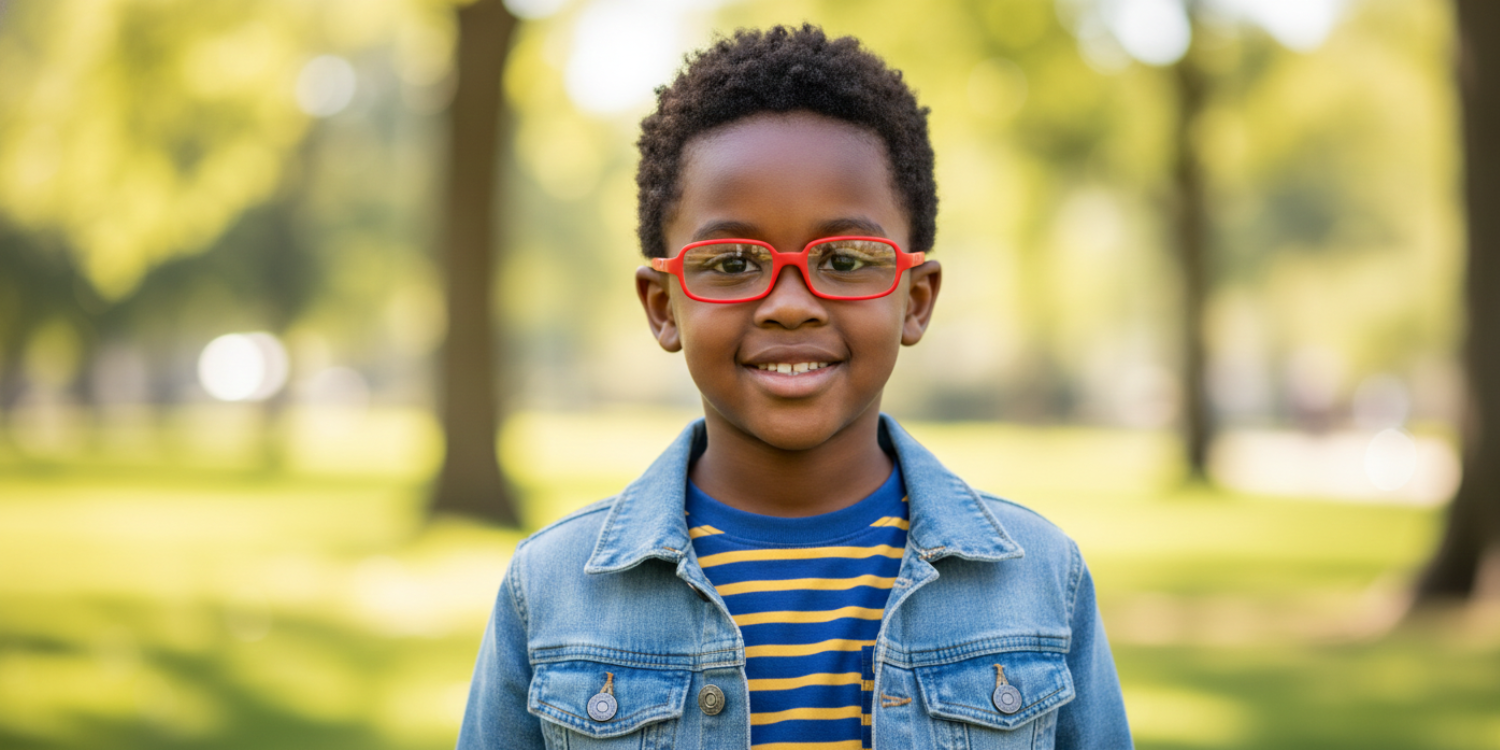 Full Rim Rectangle Magneto Classic Kids Eyeglasses 6036