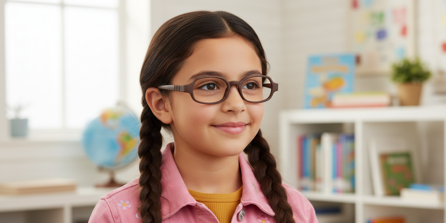 Full Rim Oval Magneto Classic Kids Eyeglasses 6037