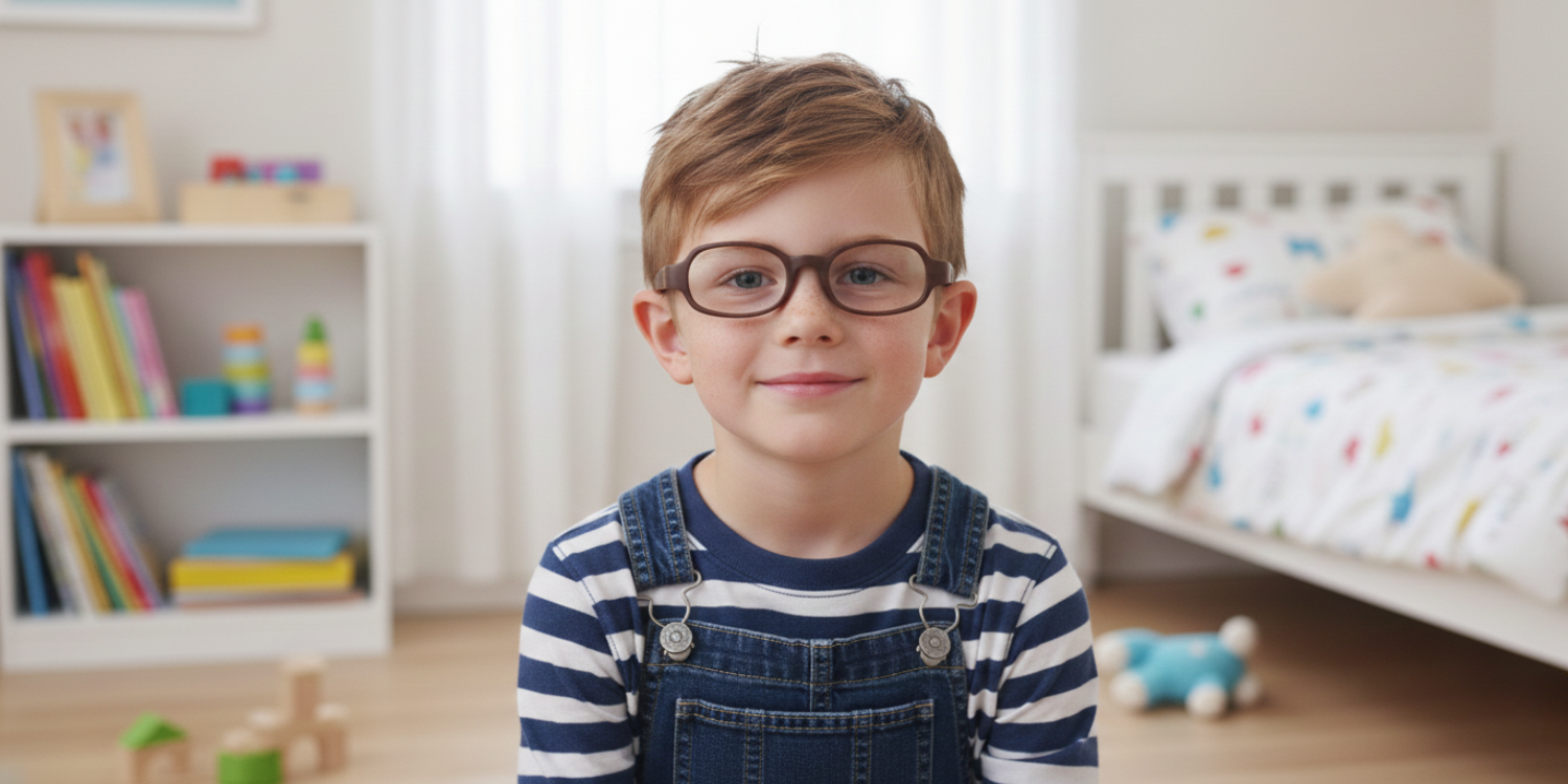 Full Rim Oval Magneto Classic Kids Eyeglasses 6037