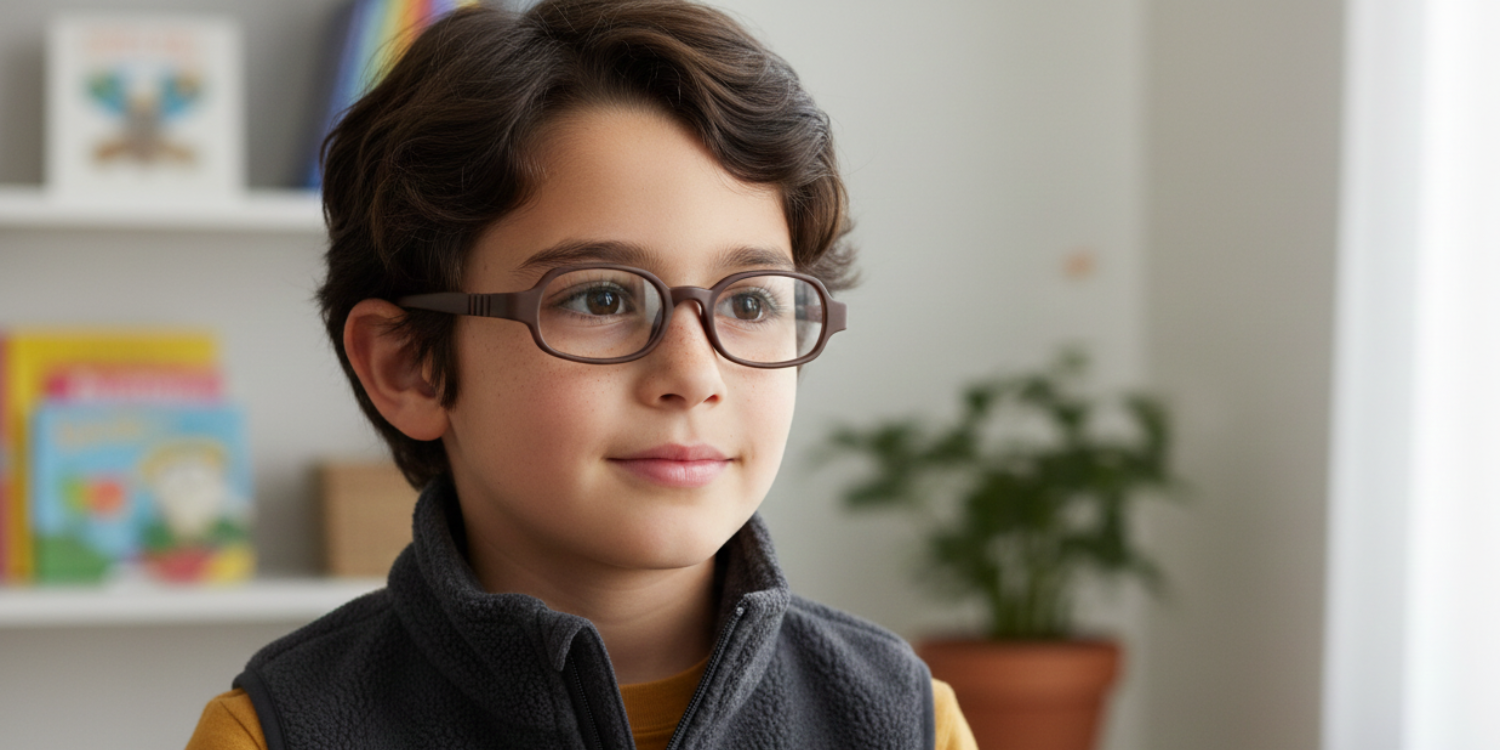 Full Rim Oval Magneto Classic Kids Eyeglasses 6037