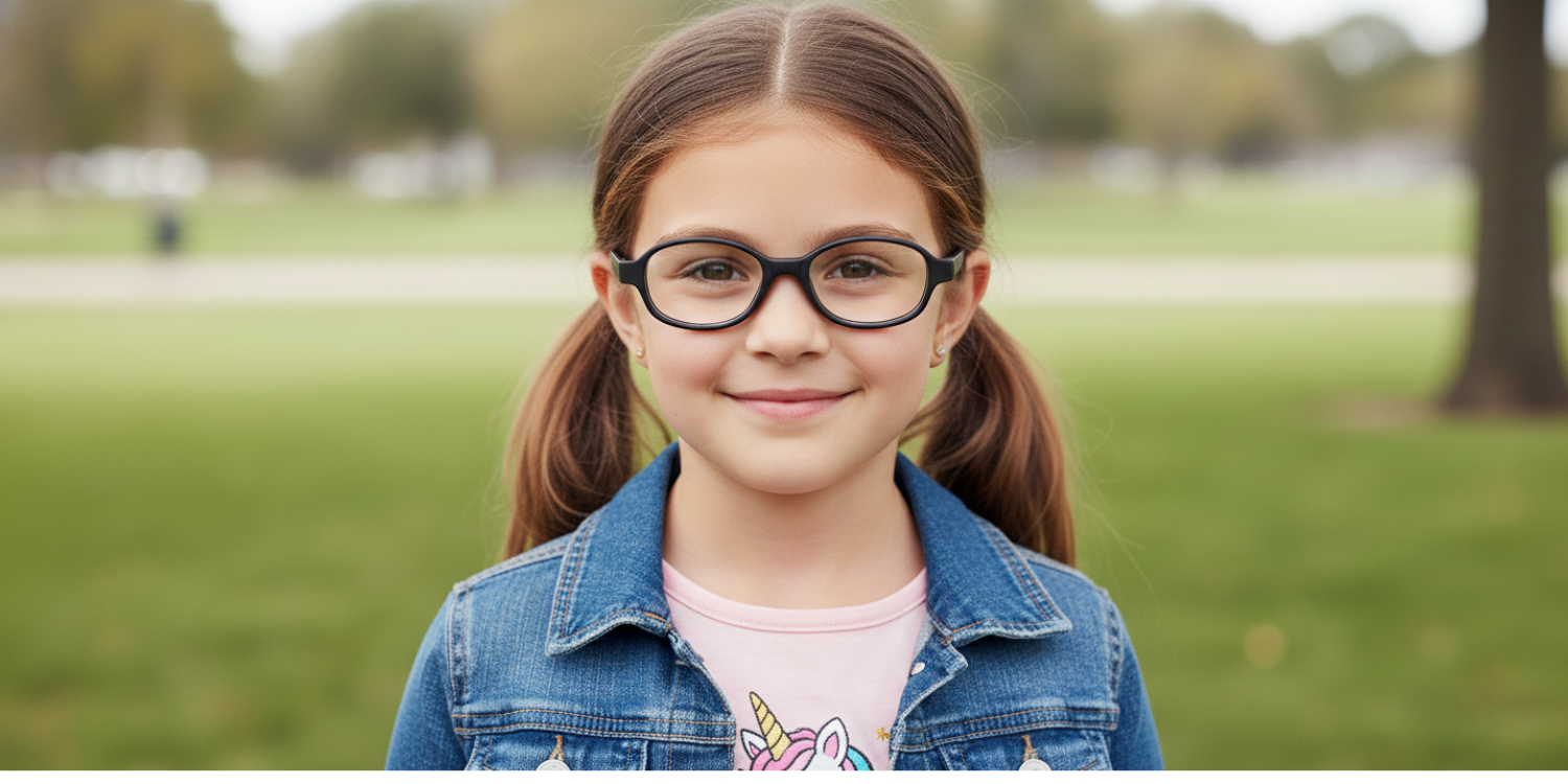 Full Rim Oval Magneto Classic Kids Eyeglasses 6037