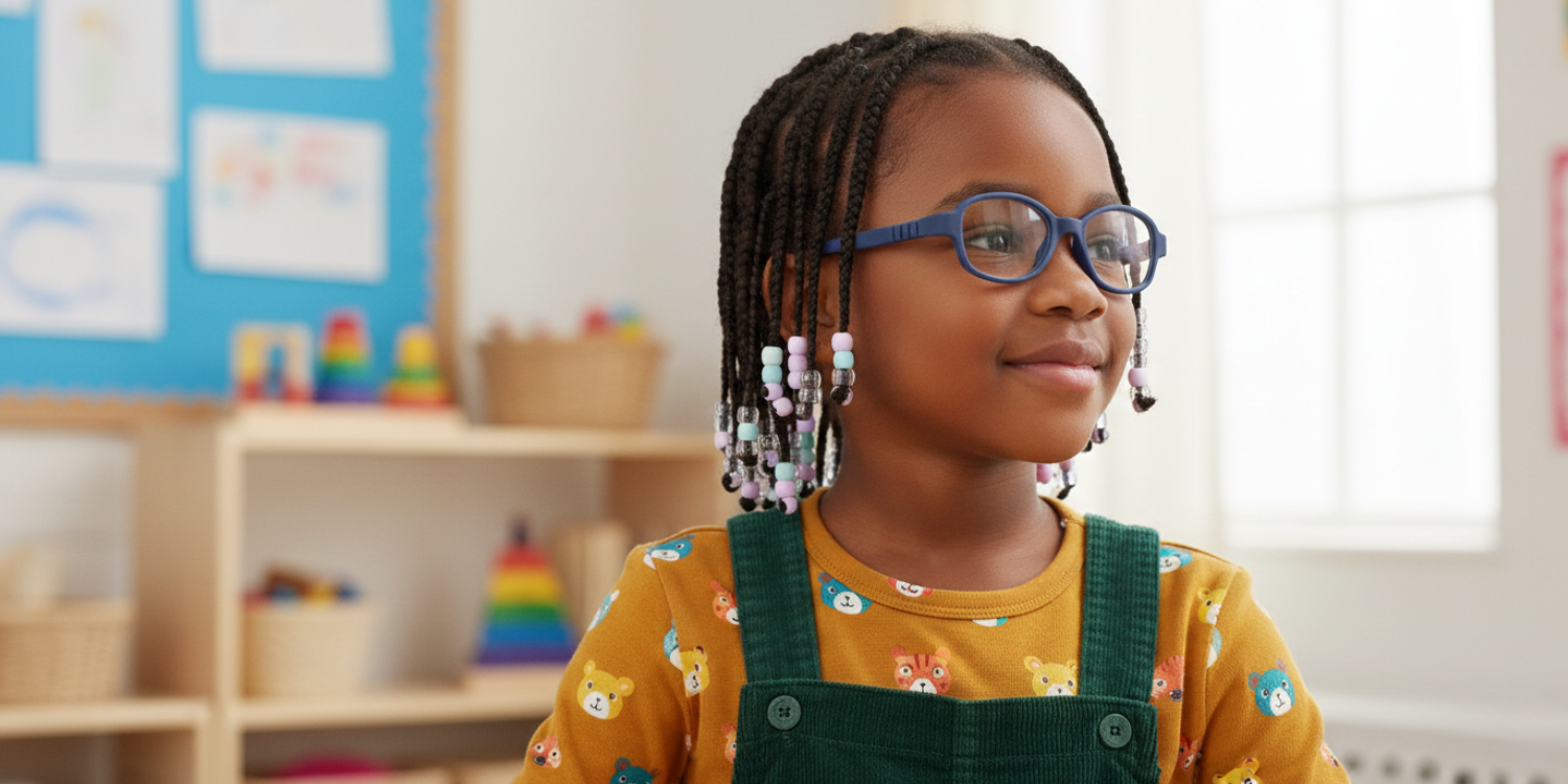Full Rim Oval Magneto Classic Kids Eyeglasses 6037
