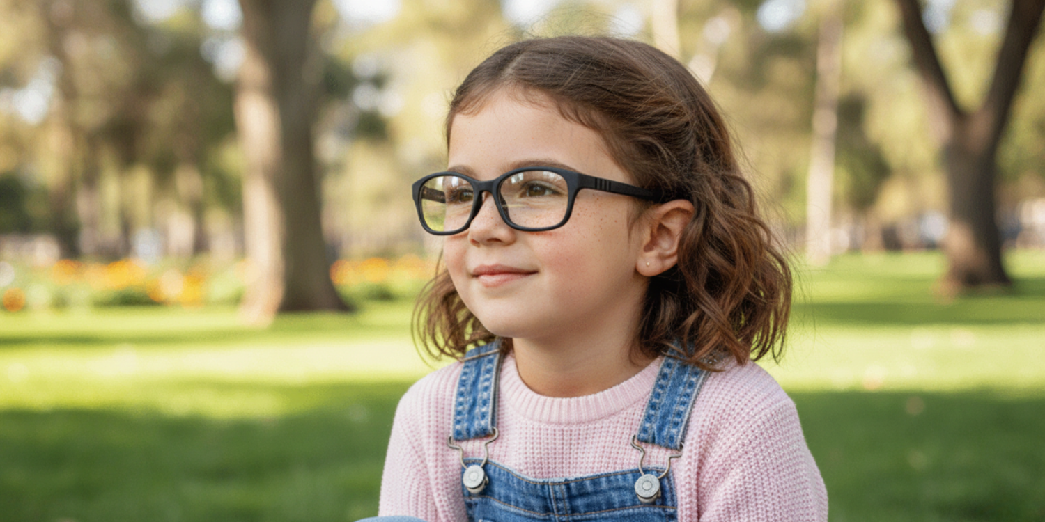 Full Rim Rectangle Magneto Classic Kids Eyeglasses 6038