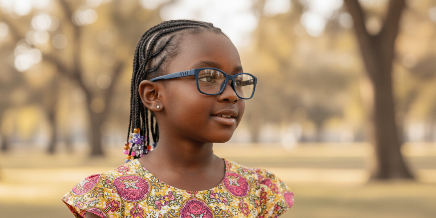 Full Rim Rectangle Magneto Classic Kids Eyeglasses 6038
