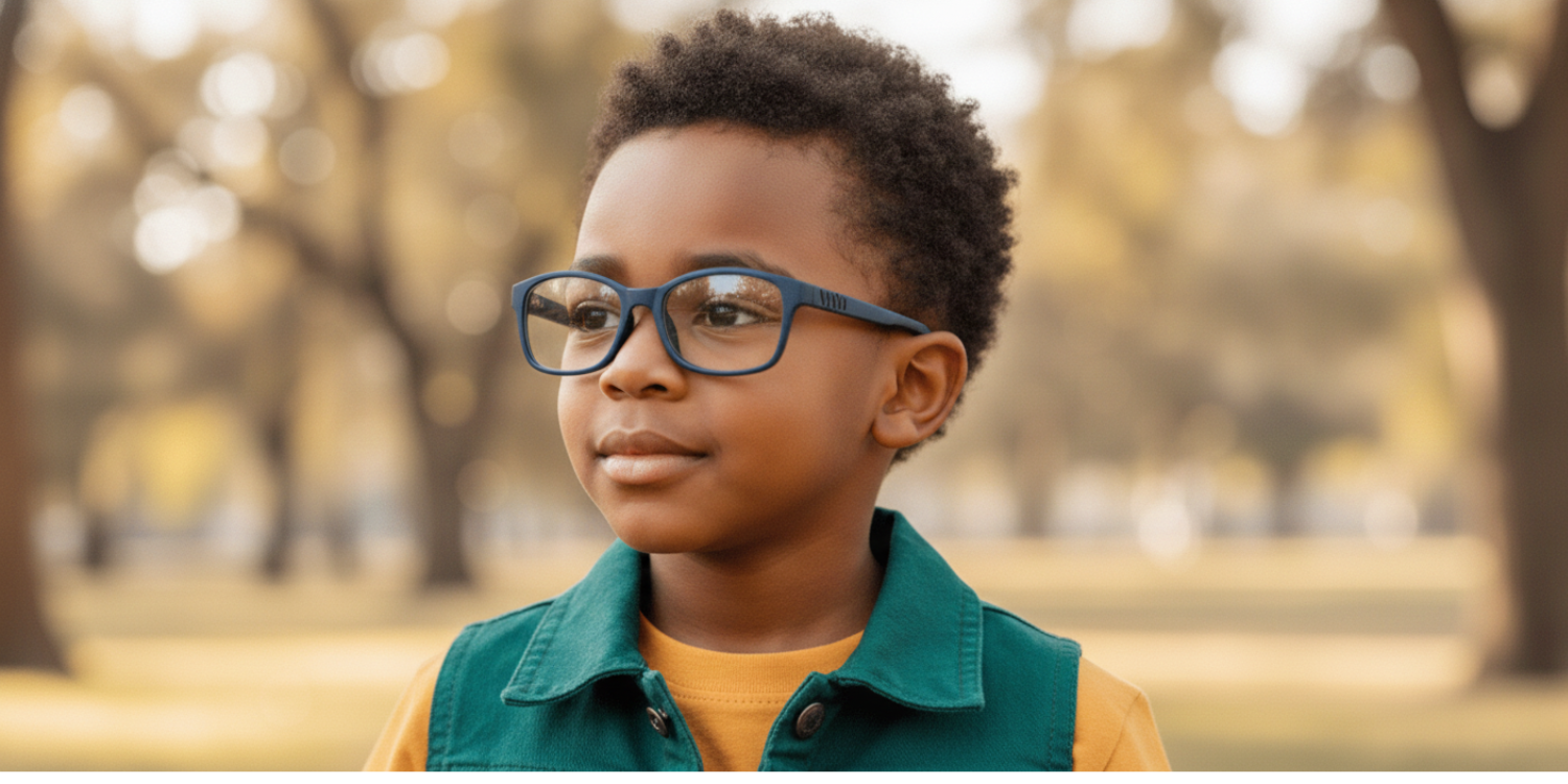 Full Rim Rectangle Magneto Classic Kids Eyeglasses 6038