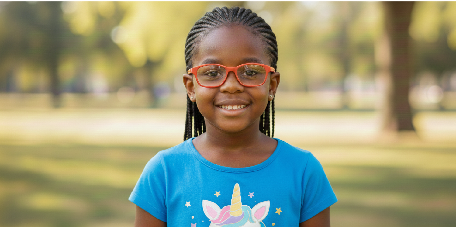 Full Rim Rectangle Magneto Classic Kids Eyeglasses 6038